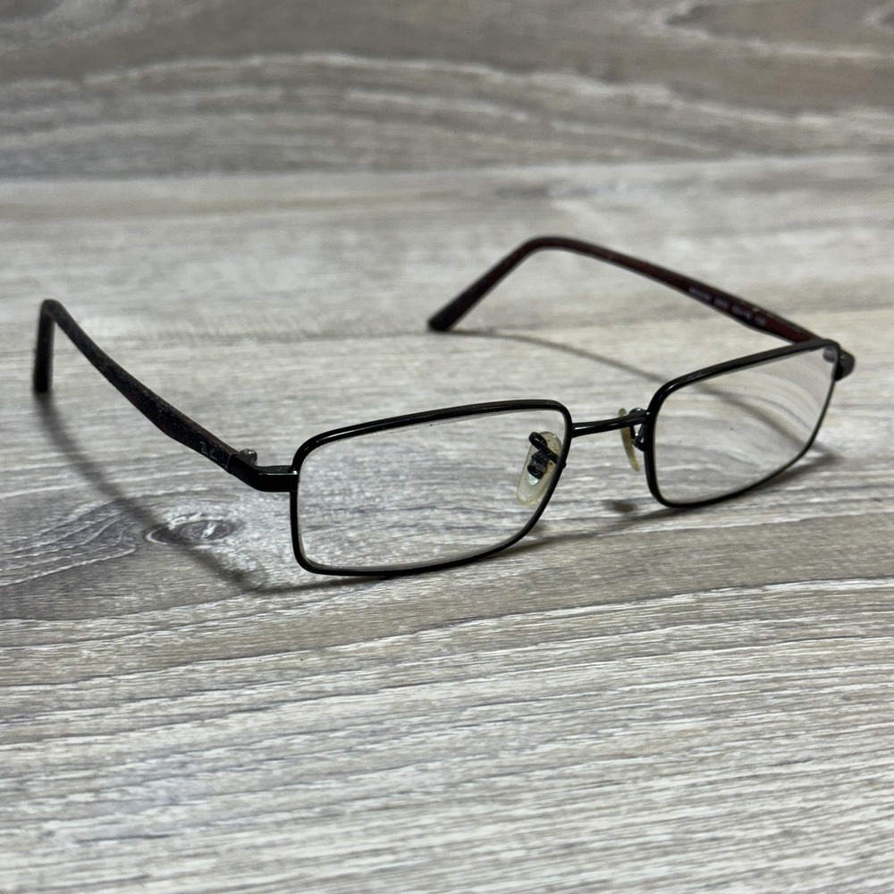 Ray-Ban‎ RB6236 2503 Eyeglass Frames 52-18 135 Rectangular Brown Tortoise Metal